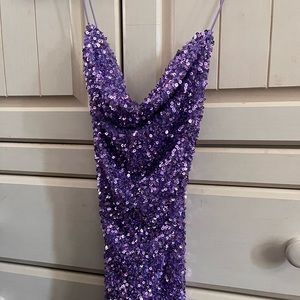 Purple sparkle dress size 5/6